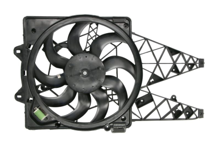 Ventilator - Ventilator radiator potrivit ALFA ROMEO GIULIETTA 1.6D/2.0D 2010-2020 (cu carcasa)