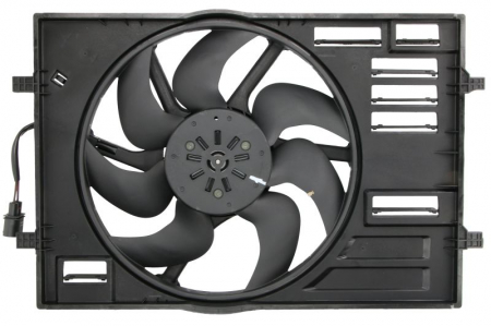 Ventilator - Ventilator radiator (cu carcasa) potrivit AUDI A3, Q2; SEAT ATECA, LEON, LEON SC, LEON ST; SKODA OCTAVIA III; VW GOLF ALLTRACK VII, GOLF SPORTSVAN VII, GOLF VII, TOURAN, T-ROC 1.0-Electric 04.12-