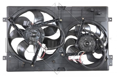 Ventilator radiator potrivit AUDI A3, TT; SEAT AROSA, CORDOBA, IBIZA III, LEON, TOLEDO II; SKODA FABIA I, FABIA I PRAKTIK, FABIA II, OCTAVIA I, OCTAVIA II 1.0-2.3 1994-2015 (cu carcasa) [1]