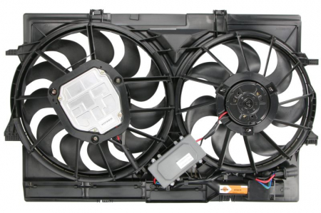 Ventilator radiator potrivit AUDI A4 ALLROAD B8, A4 B8, A5, Q5 2.7D-4.2 2007-2017 (cu carcasa) [1]