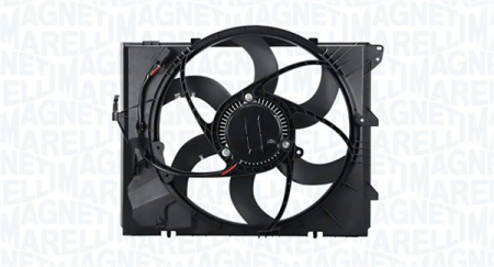Ventilator - Ventilator radiator potrivit BMW 1 (E81), 1 (E82), 1 (E87), 1 (E88), 3 (E90), 3 (E91), 3 (E92), 3 (E93), X1 (E84), Z4 (E89) 1.6-3.0 2004-2016 (cu carcasa)