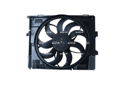 Ventilator - Ventilator radiator potrivit BMW 1 (F20), 1 (F21), 2 (F22, F87), 2 (F23), 3 (F30, F80), 3 (F31), 3 GRAN TURISMO (F34), 4 (F32, F82), 4 (F33, F83), 4 GRAN COUPE (F36) 2.0/3.0 dupa 2015 (cu carcasa)