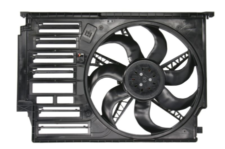 Ventilator - Ventilator radiator potrivit BMW 1 (F40), 2 (F45), 2 GRAN COUPE (F44), 2 GRAN TOURER (F46), 2 GRAN TOURER VAN (F46), X1 (F48), X2 (F39); MINI (F55), (F56), (F57) 1.5/2.0 dupa 2013 (cu carcasa)