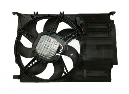Ventilator - Ventilator radiator (cu carcasa) potrivit BMW 2 (F45), 2 GRAN TOURER (F46), X1 (F48), X2 (F39); MINI (F56), (F57), CLUBMAN (F54), COUNTRYMAN (F60) 1.5-2.0D 11.13-