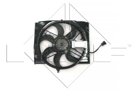 Ventilator radiator potrivit BMW 3 (E46) 2.0D 1998-2007 (cu carcasa) [2]