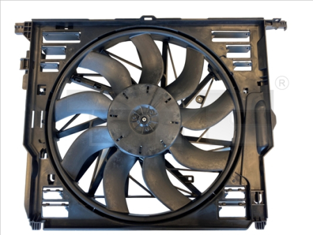 Ventilator radiator (cu carcasa) potrivit BMW 5 (F10), 5 (F11), 5 GRAN TURISMO (F07), 6 (F12), 6 (F13), 6 GRAN COUPE (F06), 7 (F01, F02, F03, F04) 3.0/3.0D/3.0H 2008-2018 [2]