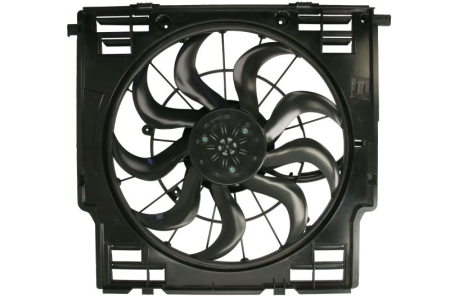 Ventilator - Ventilator radiator potrivit BMW X3 (G01), X3 (G01, F97, G08), X4 (G02, F98) 2.0/2.0D/2.0DH dupa 2017 (cu carcasa)