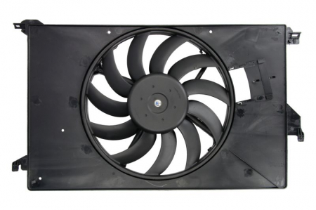 Ventilator - Ventilator radiator potrivit CADILLAC BLS; OPEL SIGNUM, VECTRA C, VECTRA C GTS; SAAB 9-3, 9-3X 1.6-2.2 dupa 2002 - (cu carcasa)