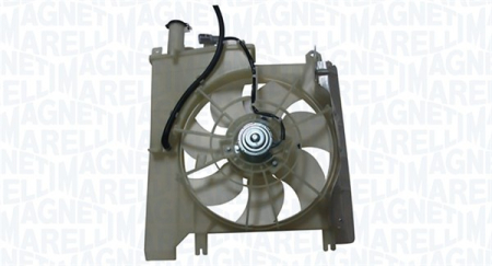 Ventilator - Ventilator radiator potrivit CITROEN C1, C1 II; PEUGEOT 107, 108; TOYOTA AYGO, AYGO/HATCHBACK 1.0/1.2 dupa 2005 (cu carcasa)