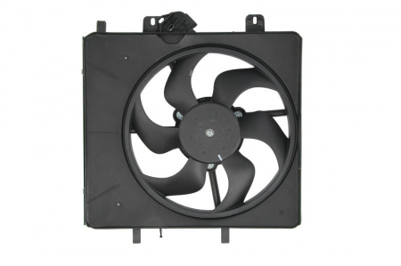 Ventilator - Ventilator radiator potrivit CITROEN C2, C3 I, C3 PLURIEL, C5 II; PEUGEOT 1007 1.1-2.2D dupa 2002 - (cu carcasa)