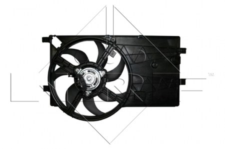 Ventilator radiator potrivit CITROEN NEMO, NEMO/MINIVAN; FIAT FIORINO, FIORINO/MINIVAN, QUBO; PEUGEOT BIPPER, BIPPER TEPEE 1.2D/1.3D/1.4D dupa 2007 - (cu carcasa) [2]