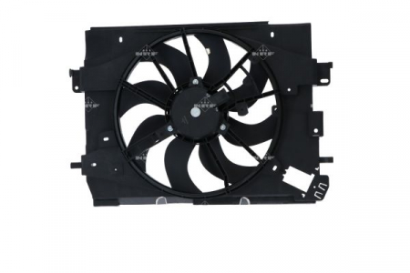Ventilator - Ventilator radiator potrivit DACIA DOKKER, DOKKER EXPRESS/MINIVAN, DUSTER, DUSTER/SUV, LODGY, LOGAN II, LOGAN MCV II, SANDERO II; RENAULT CAPTUR I, CLIO IV 0.9-1.6LPG dupa 2008 (cu carcasa)