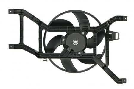Ventilator radiator potrivit DACIA LOGAN, LOGAN EXPRESS, LOGAN MCV, SANDERO; RENAULT LOGAN I, SANDERO/STEPWAY I 1.0ALK-1.6LPG dupa 2004 (cu carcasa) [1]