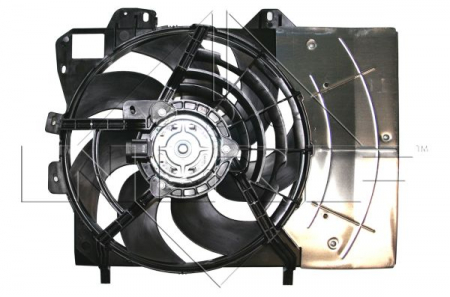 Ventilator - Ventilator radiator potrivit DS DS 3; CITROEN C2, C2 ENTERPRISE, C3 / C3 ORIGIN III, C3 AIRCROSS II, C3 I, C3 II, C3 PICASSO, C4 CACTUS, C-ELYSEE, DS3 1.0-1.6LPG dupa 2002 (cu carcasa)