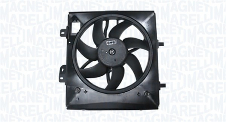 Ventilator - Ventilator radiator potrivit DS DS 3; CITROEN C2, C2 ENTERPRISE, C3 / C3 ORIGIN III, C3 AIRCROSS II, C3 I, C3 II, C3 PLURIEL, C4 CACTUS, C-ELYSEE, DS3 1.0-1.6LPG dupa 2002 (cu carcasa)