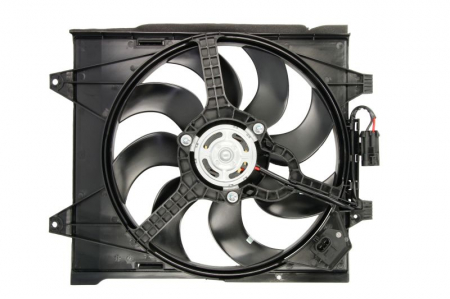 Ventilator radiator cu carcasa potrivit FIAT 500, GRANDE PUNTO 1.2-1.4 dupa 2007 [1]