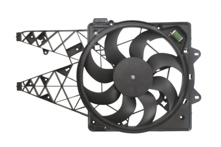 Ventilator - Ventilator radiator (cu carcasa) potrivit FIAT DOBLO, DOBLO CARGO; OPEL COMBO TOUR, COMBO/MINIVAN 1.4-2.0D 01.10-