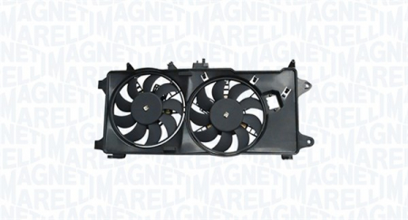 Ventilator radiator (cu carcasa) potrivit FIAT DOBLO, DOBLO/MINIVAN 1.3D/1.9D 10.01-