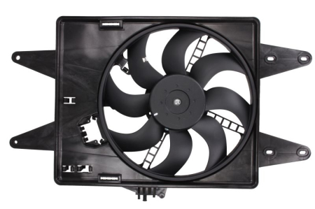 Ventilator - Ventilator radiator (cu carcasa) potrivit FIAT DOBLO, DOBLO/MINIVAN 1.9D 03.01-