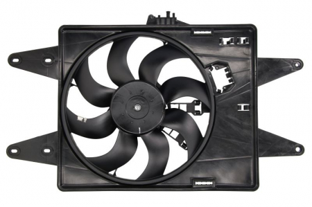 Ventilator - Ventilator radiator (cu carcasa) potrivit FIAT DOBLO/MINIVAN 1.9D 03.01-