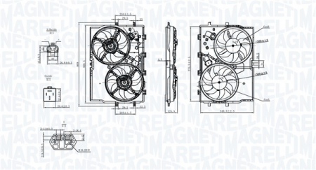 Ventilator - Ventilator radiator potrivit FIAT DUCATO 2.0D/3.0CNG/3.0D dupa 2009 (cu carcasa)