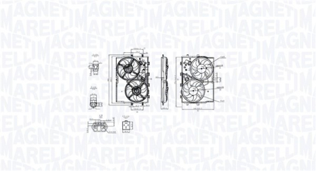 Ventilator - Ventilator radiator (cu carcasa) potrivit FIAT DUCATO 2.0D-3.0D 07.06-