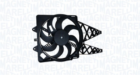 Ventilator - Ventilator radiator (cu carcasa) potrivit FIAT GRANDE PUNTO, PUNTO, PUNTO EVO 1.3D/1.4/1.9D 10.05-