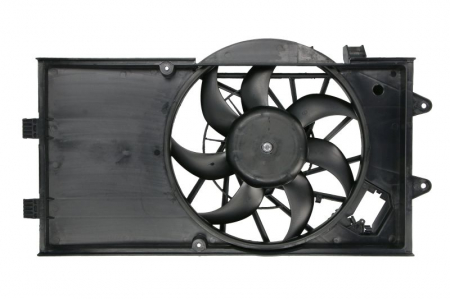 Ventilator radiator (cu carcasa) potrivit FIAT GRANDE PUNTO, PUNTO, PUNTO EVO, PUNTO EVO/HATCHBACK, PUNTO/HATCHBACK; OPEL ADAM, CORSA D, CORSA D/HATCHBACK, CORSA E, CORSA E/HATCHBACK 0.9-1.4LPG 06.05- [0]