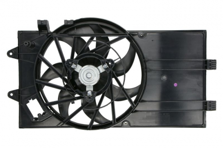 Ventilator radiator (cu carcasa) potrivit FIAT GRANDE PUNTO, PUNTO, PUNTO EVO, PUNTO EVO/HATCHBACK, PUNTO/HATCHBACK; OPEL ADAM, CORSA D, CORSA D/HATCHBACK, CORSA E, CORSA E/HATCHBACK 0.9-1.4LPG 06.05- [1]