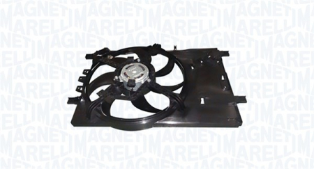Ventilator - Ventilator radiator (cu carcasa) potrivit FIAT GRANDE PUNTO, PUNTO, PUNTO EVO, PUNTO EVO/HATCHBACK, PUNTO/HATCHBACK; OPEL CORSA D, CORSA D/HATCHBACK 0.9-1.4LPG 06.05-