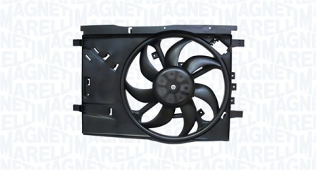Ventilator - Ventilator radiator (cu carcasa) potrivit FIAT GRANDE PUNTO, PUNTO, PUNTO EVO, PUNTO/HATCHBACK; OPEL CORSA D, CORSA D/HATCHBACK 0.9-1.4LPG 06.05-