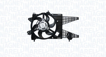 Ventilator - Ventilator radiator (cu carcasa) potrivit FIAT IDEA, PUNTO, PUNTO/HATCHBACK; LANCIA MUSA, YPSILON 1.3D 06.03-