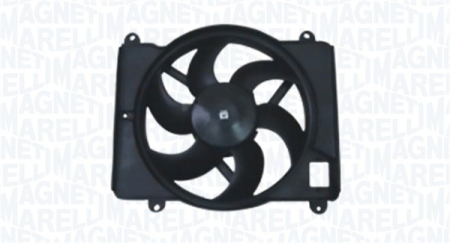 Ventilator - Ventilator radiator (cu carcasa) potrivit FIAT PUNTO; LANCIA Y 1.2/1.4/1.6 09.93-09.03