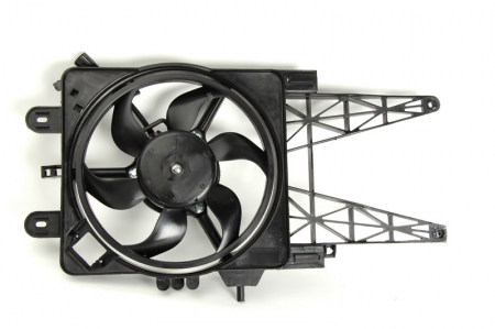 Ventilator - Ventilator radiator (cu carcasa) potrivit FIAT PUNTO, PUNTO/HATCHBACK 1.2/1.2CNG/1.4 09.99-03.12