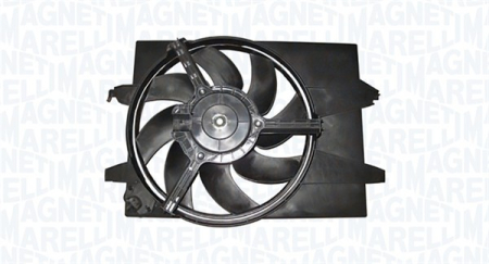 Ventilator - Ventilator radiator (cu carcasa) potrivit FORD FIESTA V, FUSION 1.25-1.6 11.01-12.12