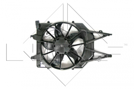 Ventilator radiator potrivit FORD FIESTA V, FUSION; MAZDA 2 1.25-1.6 2001-2012 - (cu carcasa) [2]
