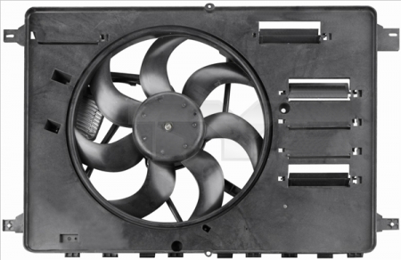 Ventilator radiator potrivit FORD GALAXY II, GALAXY MK II, KUGA I, MONDEO IV, S-MAX 1.6-2.5 2006-2015 (cu carcasa) [2]