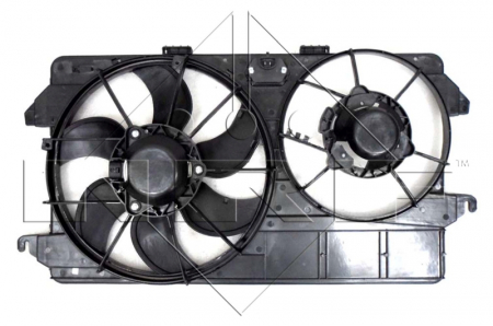 Ventilator radiator potrivit FORD TOURNEO CONNECT, TRANSIT CONNECT 1.8/1.8D 2002-2013 - (cu carcasa) [3]