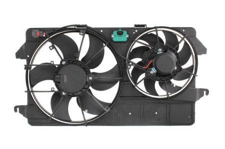 Ventilator radiator potrivit FORD TOURNEO CONNECT, TRANSIT CONNECT 1.8D 2002-2013 - (cu carcasa) [1]