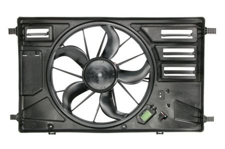 Ventilator - Ventilator radiator potrivit FORD TOURNEO CUSTOM V362, TRANSIT CUSTOM V362, TRANSIT V363 2.0D/2.0DH/2.2D dupa 2012 (cu carcasa)