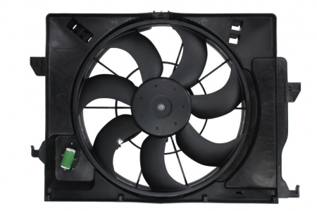 Ventilator - Ventilator radiator (cu carcasa) potrivit HYUNDAI ACCENT IV, SOLARIS, VELOSTER; KIA RIO III 1.4/1.6 11.10-