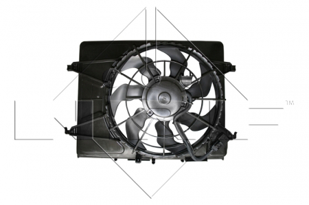 Ventilator - Ventilator radiator potrivit HYUNDAI ELANTRA IV, I30 1.4-2.0 2006-2012 - (cu carcasa)