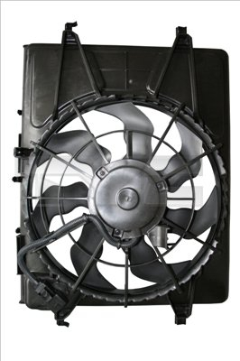 Ventilator - Ventilator radiator potrivit HYUNDAI I30 1.4/1.6 2007-2012 - (cu carcasa)