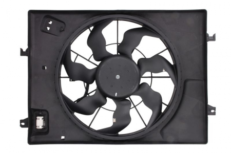 Ventilator - Ventilator radiator potrivit HYUNDAI TUCSON 2.0/2.0D dupa 2004 - (cu carcasa)