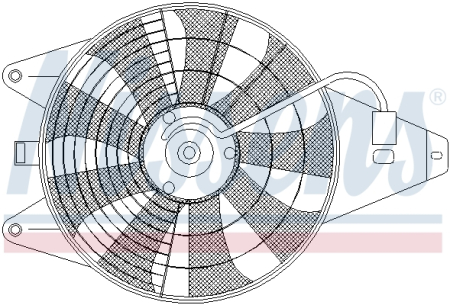 Ventilator - Ventilator radiator (cu carcasa) potrivit KIA MAGENTIS I, SEPHIA, SHUMA, SHUMA I 1.5-2.5 09.93-09.05
