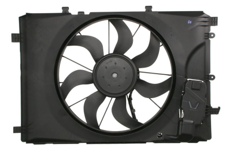Climatizare - Ventilator radiator (cu carcasa) potrivit MERCEDES A (W176), B SPORTS TOURER (W246, W242), CLA (C117), CLA SHOOTING BRAKE (X117), GLA (X156), SLK (R172) 1.5D-2.0 dupa 2011