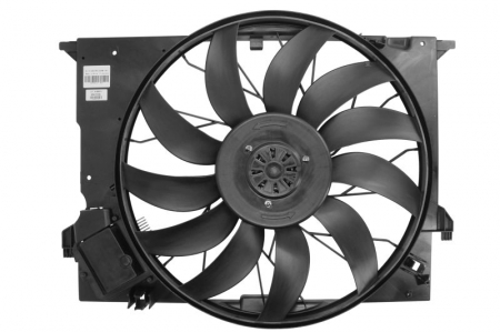 Ventilator - Ventilator radiator (cu carcasa) potrivit MERCEDES CLK (C209), CLS (C219), E T-MODEL (S211), E (W211), S (C216), S (W221), SLR (R199) 3.0D-6.2 11.02-