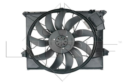 Ventilator radiator (cu carcasa) potrivit MERCEDES GL (X164), M (W164), R (W251, V251) 3.0D/4.7/5.5 07.05-12.14 [1]