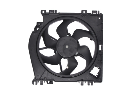 Ventilator - Ventilator radiator (cu carcasa) potrivit NISSAN MICRA C+C III, MICRA III, NOTE; RENAULT CLIO III, CLIO III/HATCHBACK, MODUS, TWINGO II, WIND 1.2-1.6 01.03-