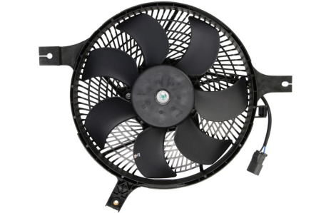 Ventilator - Ventilator radiator (cu carcasa) potrivit NISSAN NAVARA, PICK UP 2.4/2.5D 05.98-